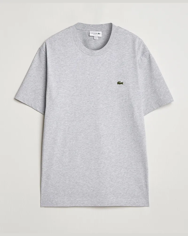 Lacoste Crew Neck T-Shirt Silver Chine Grau