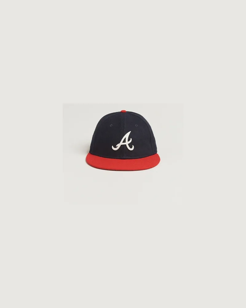 New Era Retro Crown 9Fifty Melton Wool Cap Atlanta Braves Blau