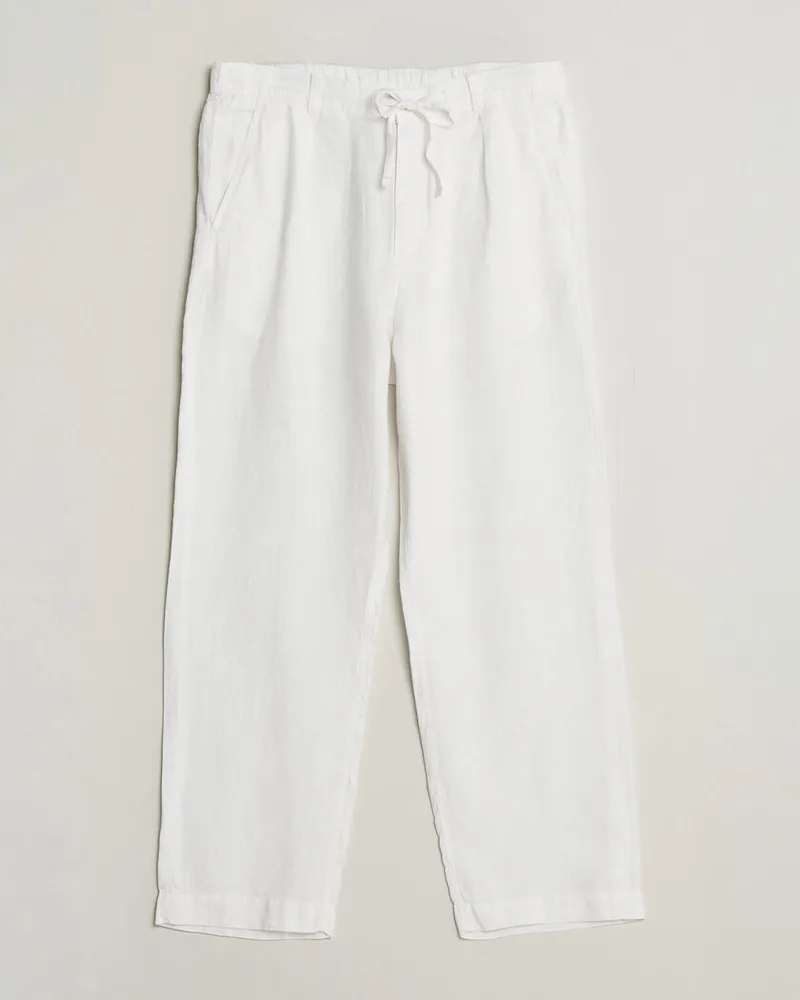 Ralph Lauren Easy Fit Pleated Trousers Ceramic White Weiß