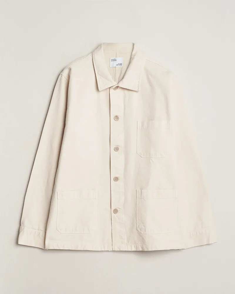 COLORFUL STANDARD Organic Workwear Jacket Ivory White Weiß