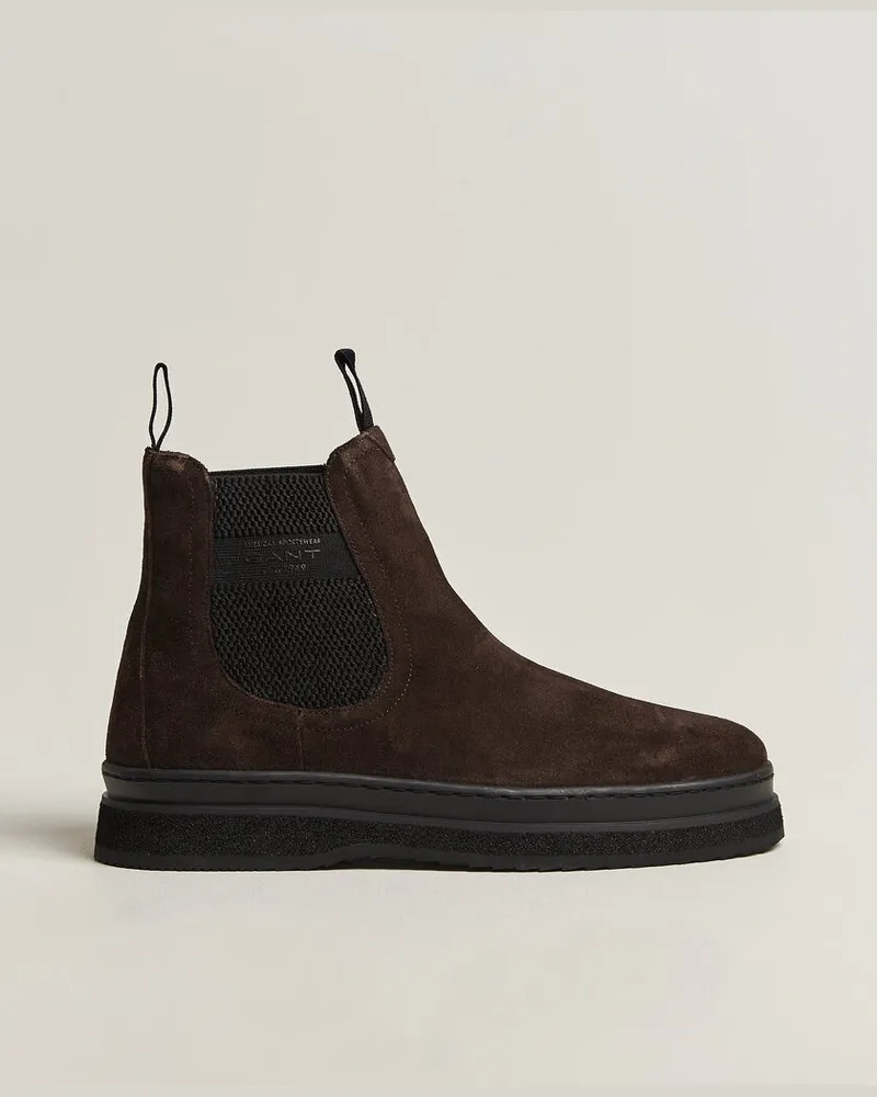 Gant Blistown Shearling Suede Chelsea Boot Espresso Brown Braun