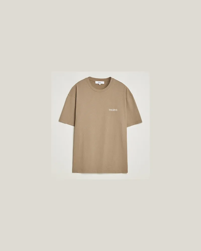 Palmes Logo T-Shirt Fossil Beige