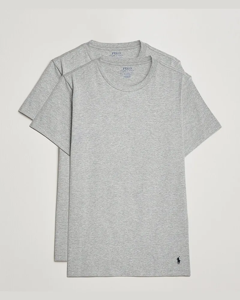 Ralph Lauren 2-Pack Cotton Stretch T-Shirt Andover Heather Grau