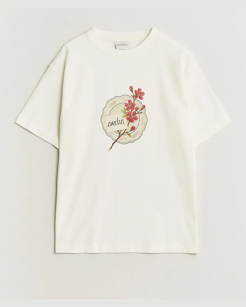 Drôle de Monsieur Porcelaine T-shirt Off White Weiß