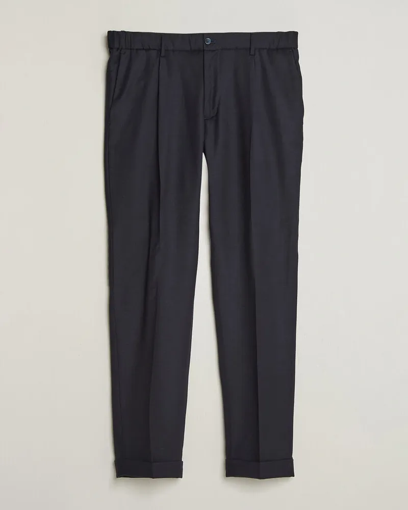 Briglia 1949 Isola Stretch Flannel Trousers Navy Blau