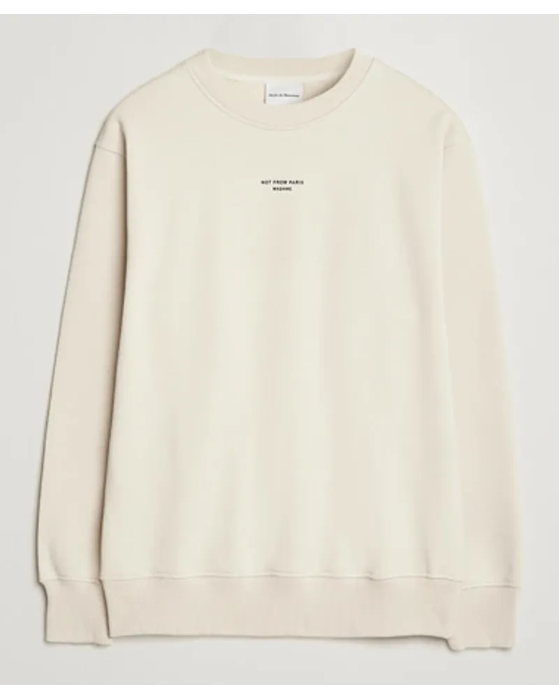 Drôle de Monsieur Classic Slogan Sweatshirt Mastic Beige