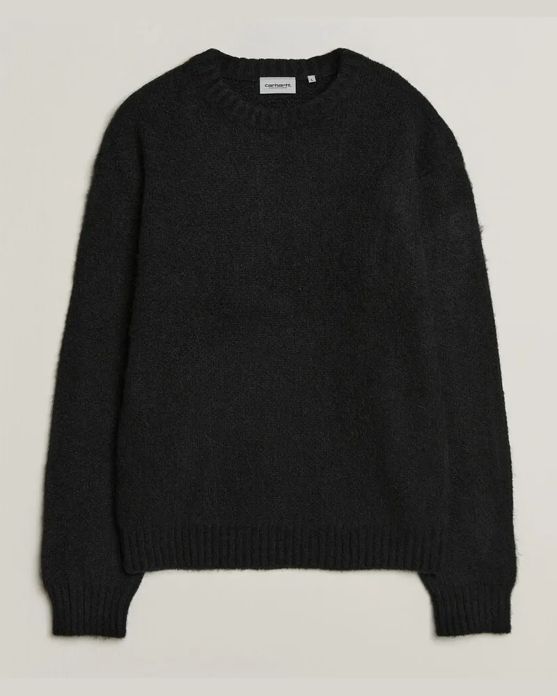 Carhartt WIP Merton Knitted Alpaca Sweater Black Schwarz