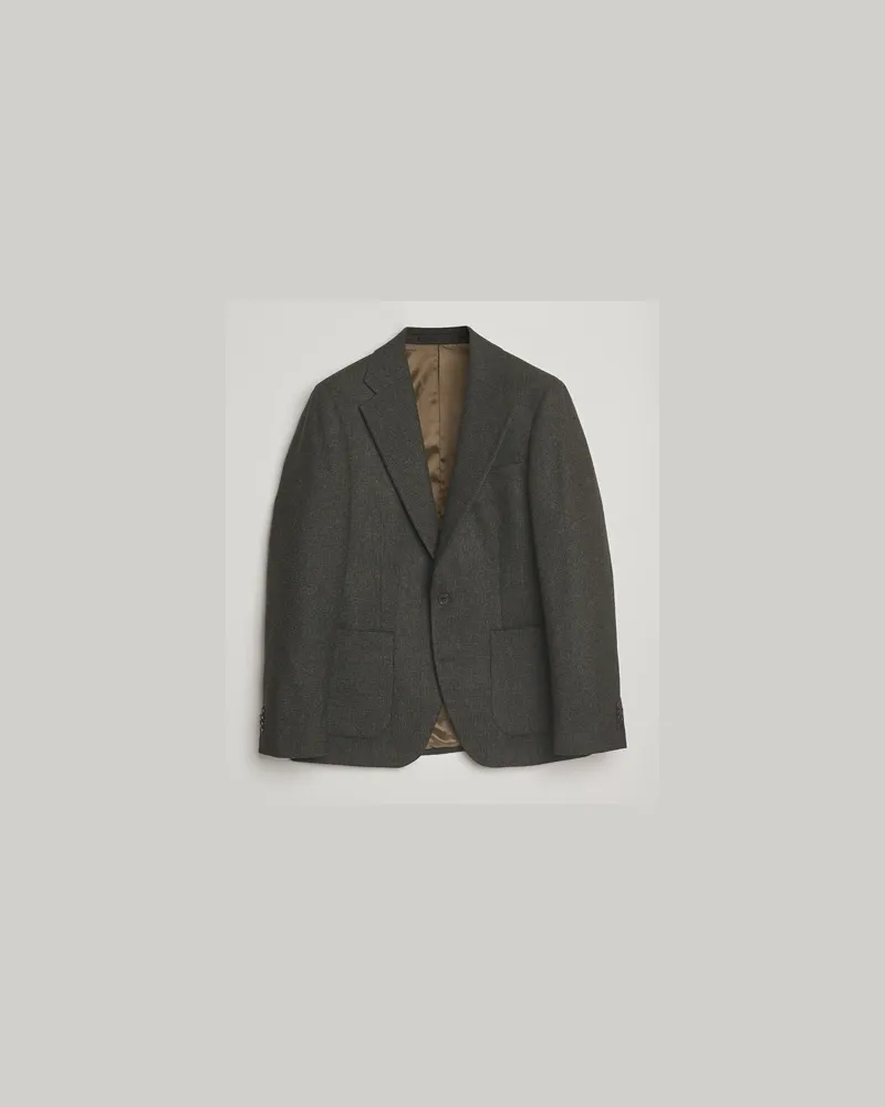Tiger of Sweden Easer Wool Pepita Blazer Midnight Green Grün