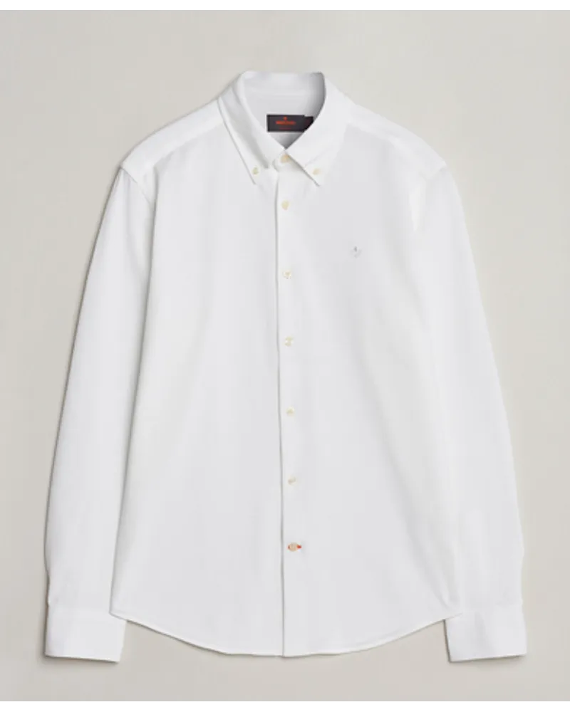 Morris Eddie Pique Shirt White Weiß