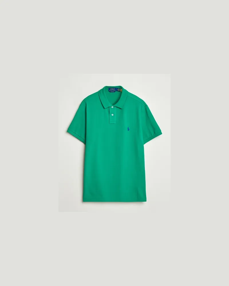 Ralph Lauren Custom Slim Fit Polo Billiard Grün