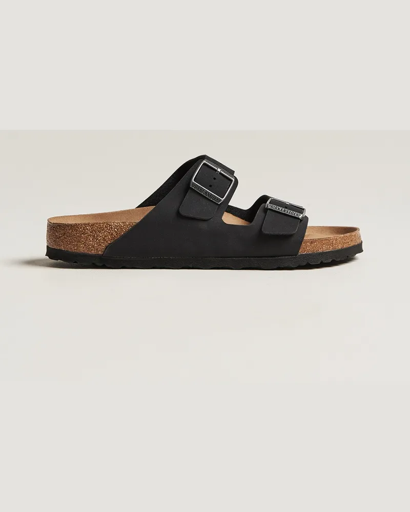 Birkenstock Arizona Birko-Flor Vegan Black Nubuck Schwarz