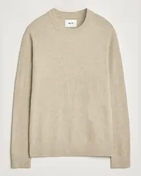 NN 07 Kevin Baumwoll Stricked Sweater Khaki Beige