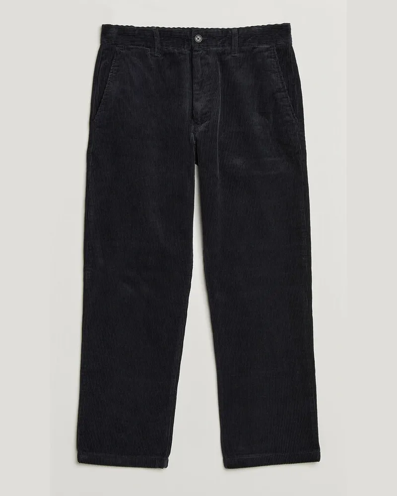 NN 07 Aden Regular Fit Corduroy Chinos Deep Navy Blau