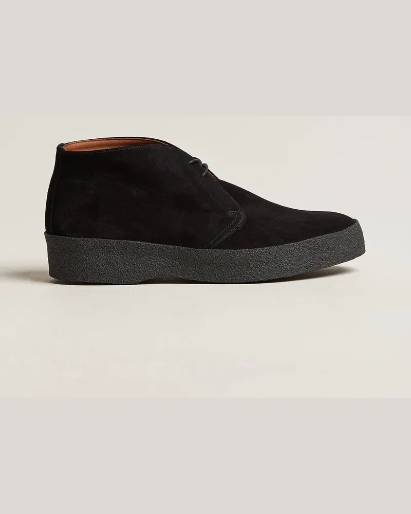 Sanders Joel Chukka Boot Black Suede Schwarz
