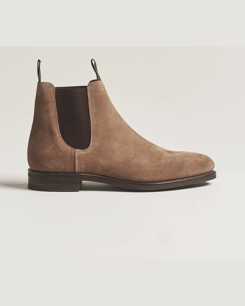 Loake 1880 Emsworth Chelsea Boot Flint Suede Beige