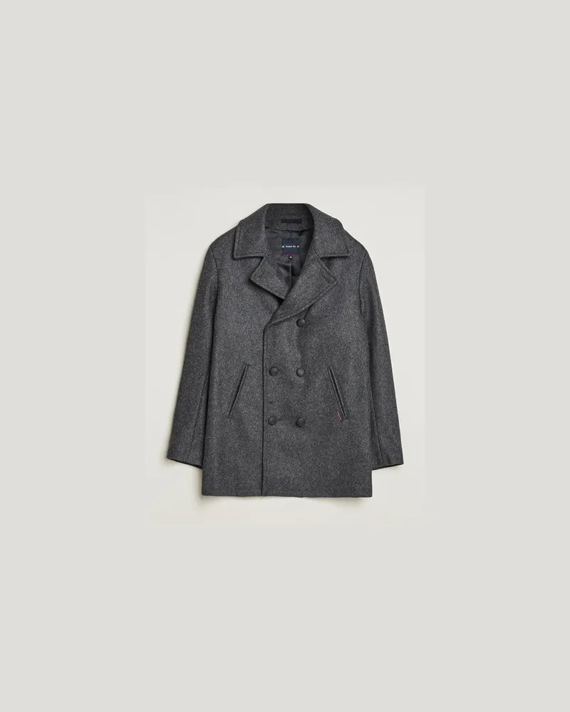 Armor-Lux Kermor Wool Peacoat Grey Melange Grau