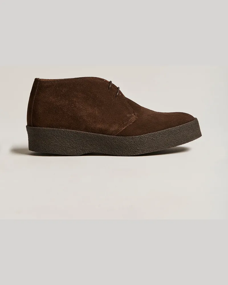Sanders Joel Chukka Boot Chocolate Suede Braun