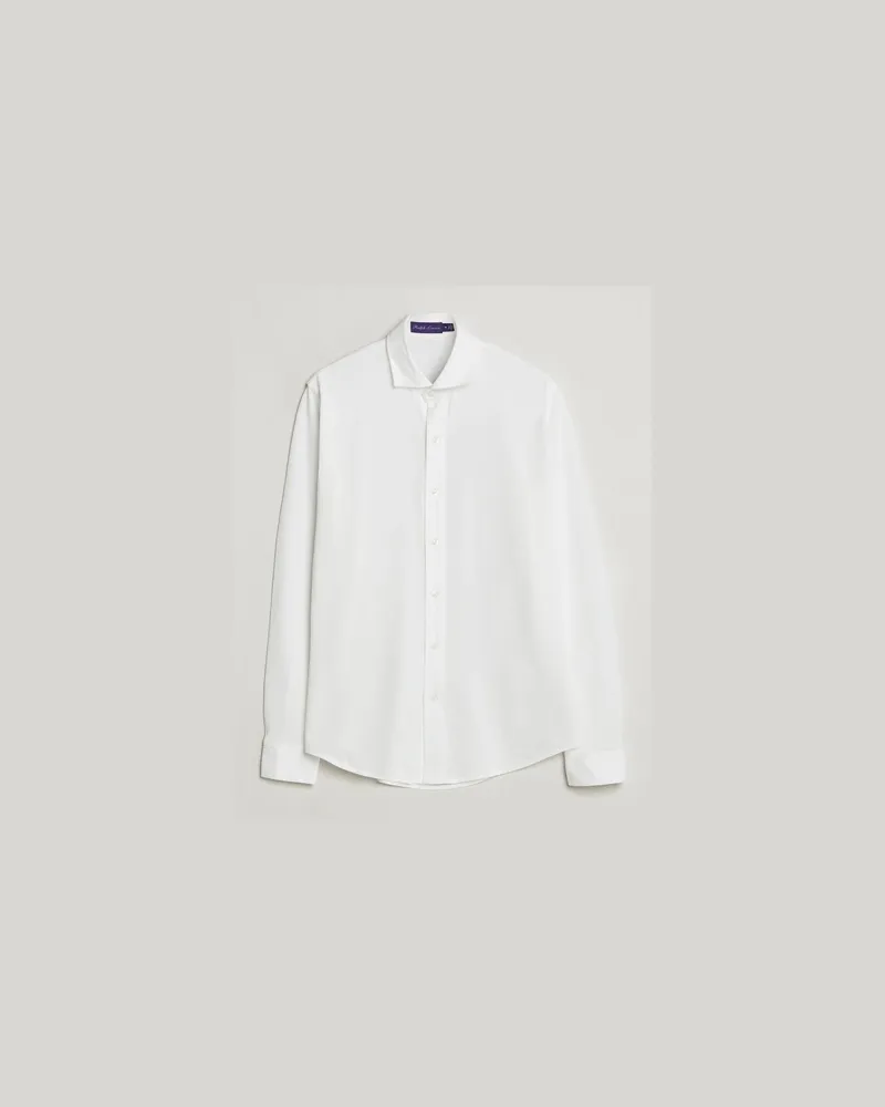 Ralph Lauren Washed Cotton Pique Shirt White Weiß