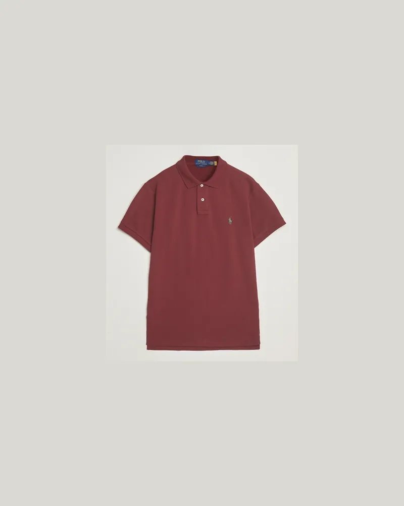 Ralph Lauren Slim Fit Polo Red Wine Rot