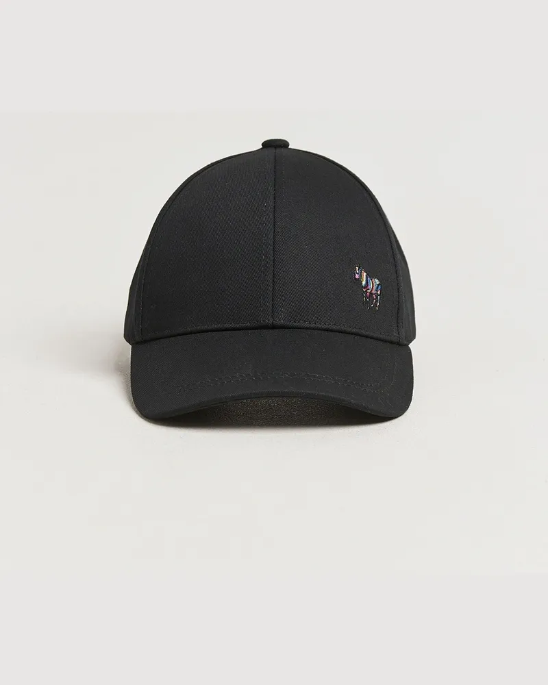 Paul Smith Baseball Zebra Cap Black Schwarz