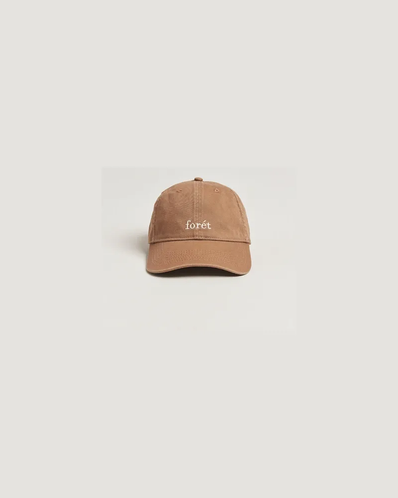 forét Hawk Washed Cap Burnt Khaki Braun