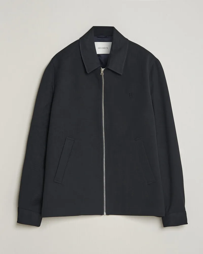 LES DEUX Como Coach Jacket Navy Blau