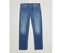 Grover Straight Fit Stretch Jeans Medium Blue