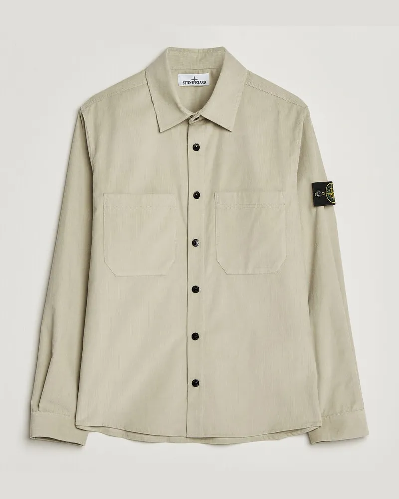Stone Island Micro Cord Overshirt Sand Beige