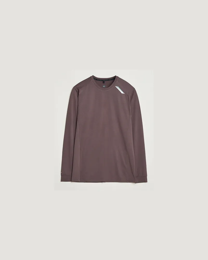 Soar Running Long Sleeve Tech Tee Dark Grey Braun