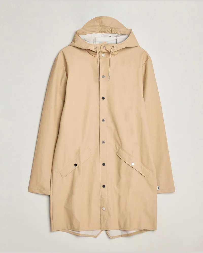 RAINS Long Jacket Sand Beige