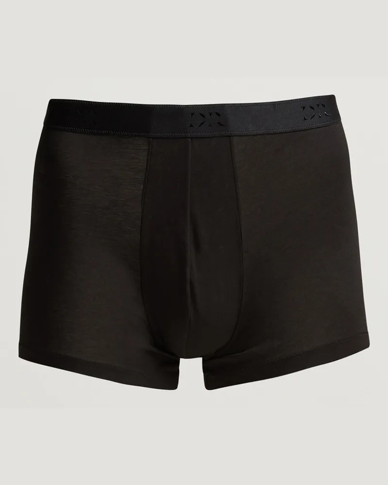 Derek Rose Pima Cotton Stretch Trunk Black Schwarz