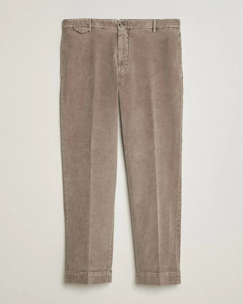 Biagio Santaniello Corduroy Trousers Taupe Beige