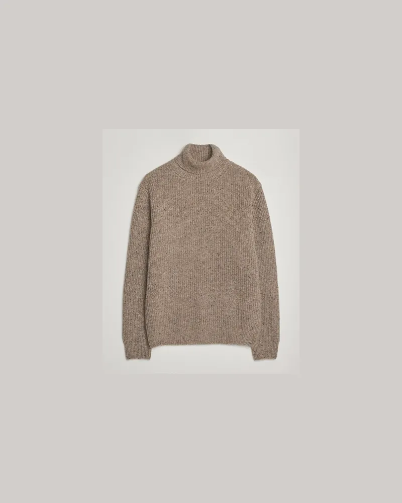 Oscar Jacobson Mika Heavy Merino Rollneck Beige Beige