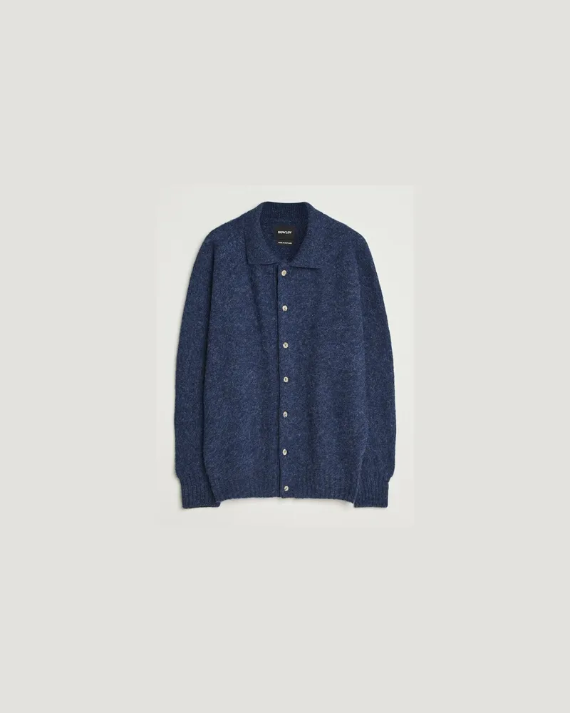 Howlin' Howlin' Brushed Wool Cardigan Denim Blau