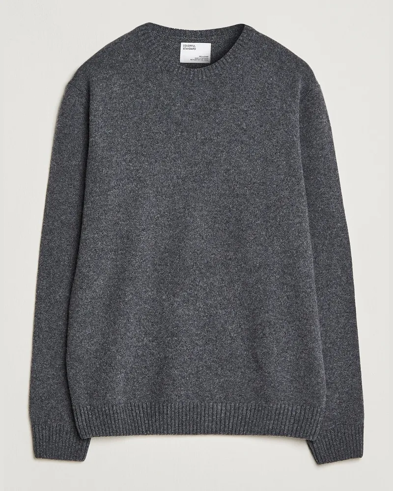 COLORFUL STANDARD Classic Merino Wool Crew Neck Lava Grey Grau