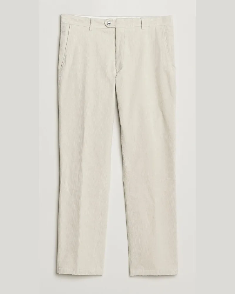Oscar Jacobson Dandy Corduroy Trousers White Weiß