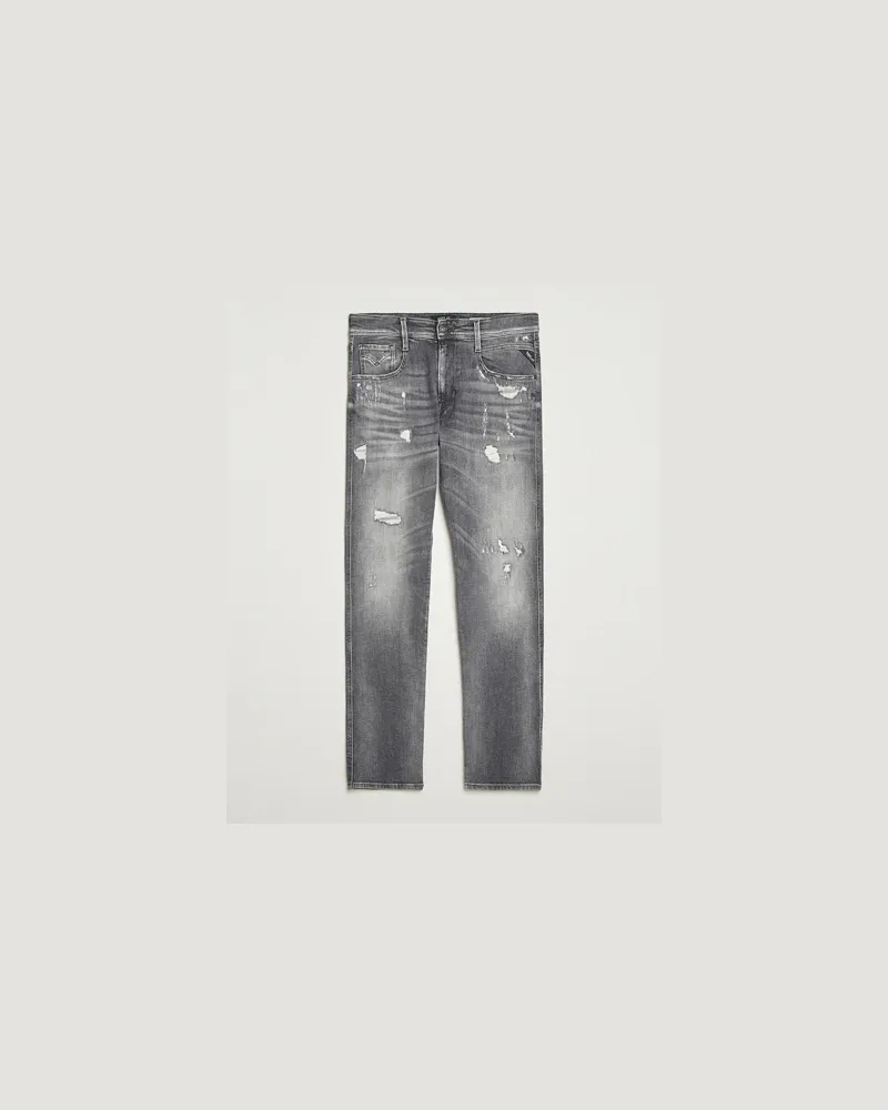 Replay Anbass 10 Years Wash Jeans Dark Grey Grau