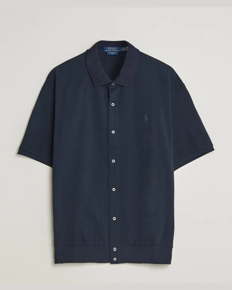 Ralph Lauren Buttoned Polo Aviator Navy Blau