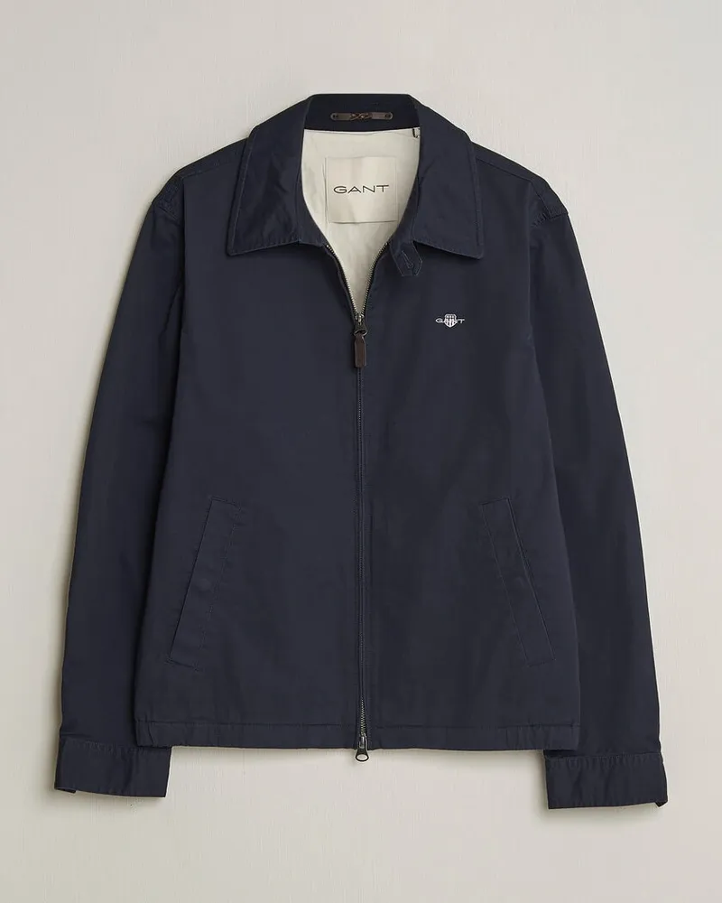 Gant Cotton Windcheater Jacket Evening Blue Blau