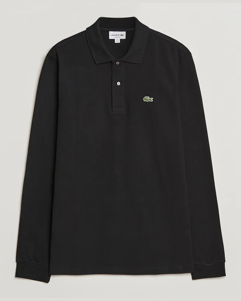 Lacoste Original Long Sleeve Polo Piké Black Schwarz