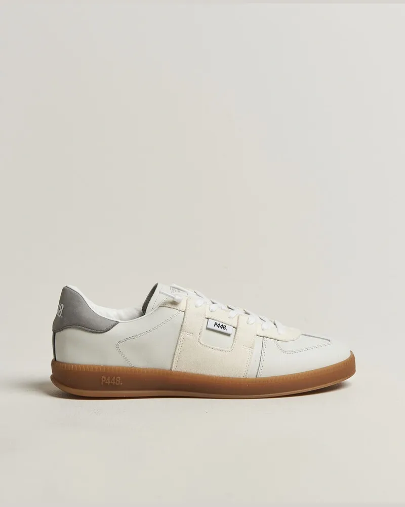 P448 Monza Leather/Suede Sneaker White Weiß