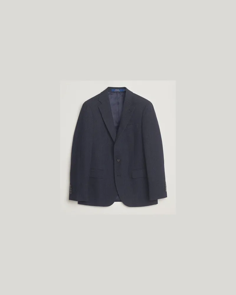 Ralph Lauren Single Breasted Herringbone Sportcoat Navy Blau