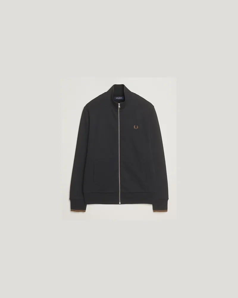 Fred Perry Full Zip Sweatshirt Black Schwarz