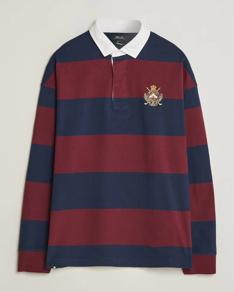 Ralph Lauren Polo Ralph Lauren Rugby Long Sleeve Jersey Polo Classic Wine/Navy Mehrfarbig