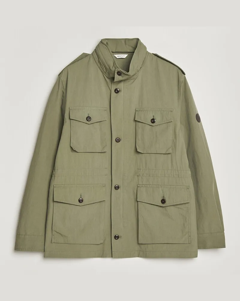 Gant Cotton Field Jacket Dry Herb Green Grün