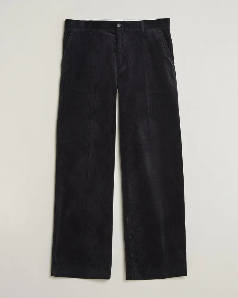Filippa K Hector Corduroy Trousers Dark Navy Blau