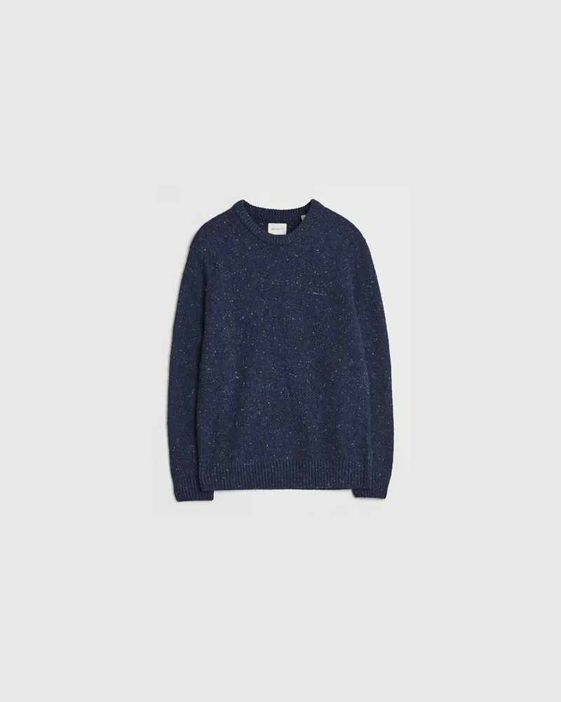 Gant Neps Wool Crew Neck Evening Blue Blau