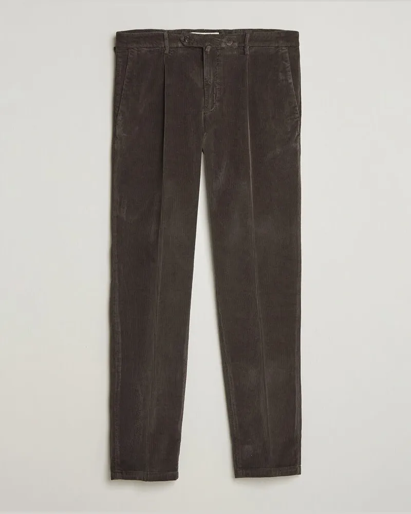 Briglia 1949 Easy Fit Corduroy Trousers Brown Braun