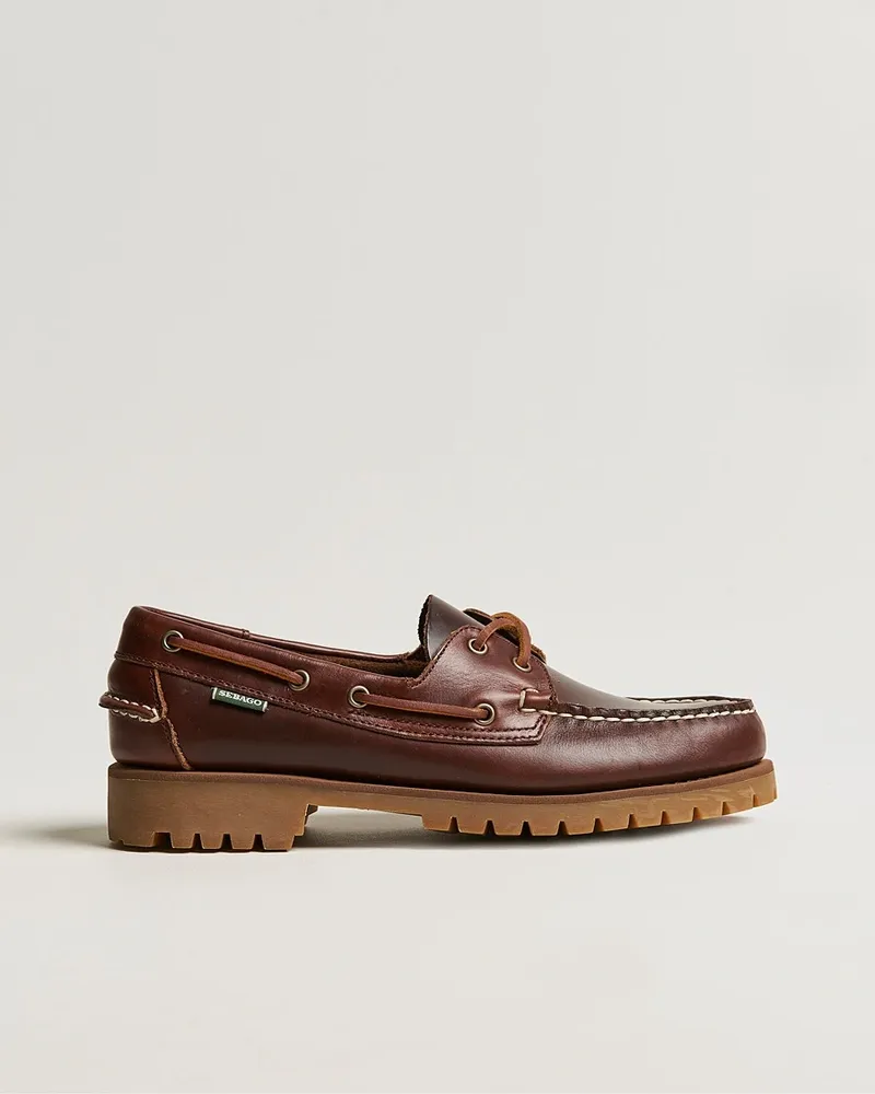 Sebago Ranger Waxy Leather Loafer Brown Gum Braun