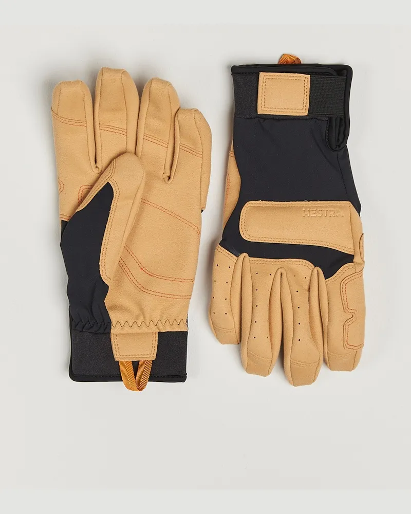Hestra Climbers Duratan Long Glove Black/Tan Schwarz